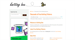 Desktop Screenshot of knitting-bee.com
